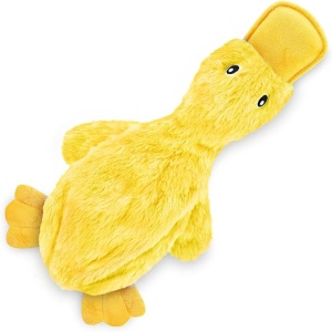 Wholesale Cute No-Stuffing Yellow Duck Toy with Soft Squeaker
